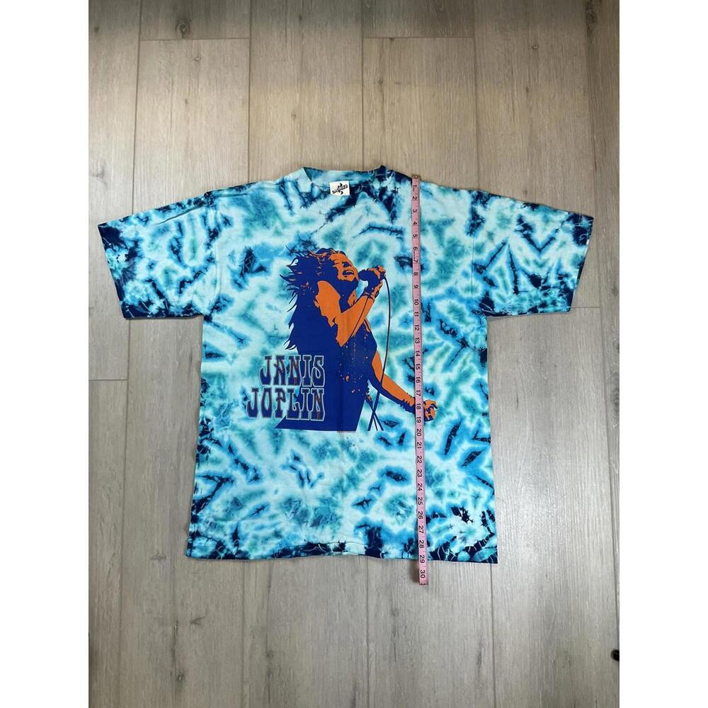 Vintage 1994 Janis Joplin Tour Band Tie Dye Graphic T-Shirt Sz L Single Stitched